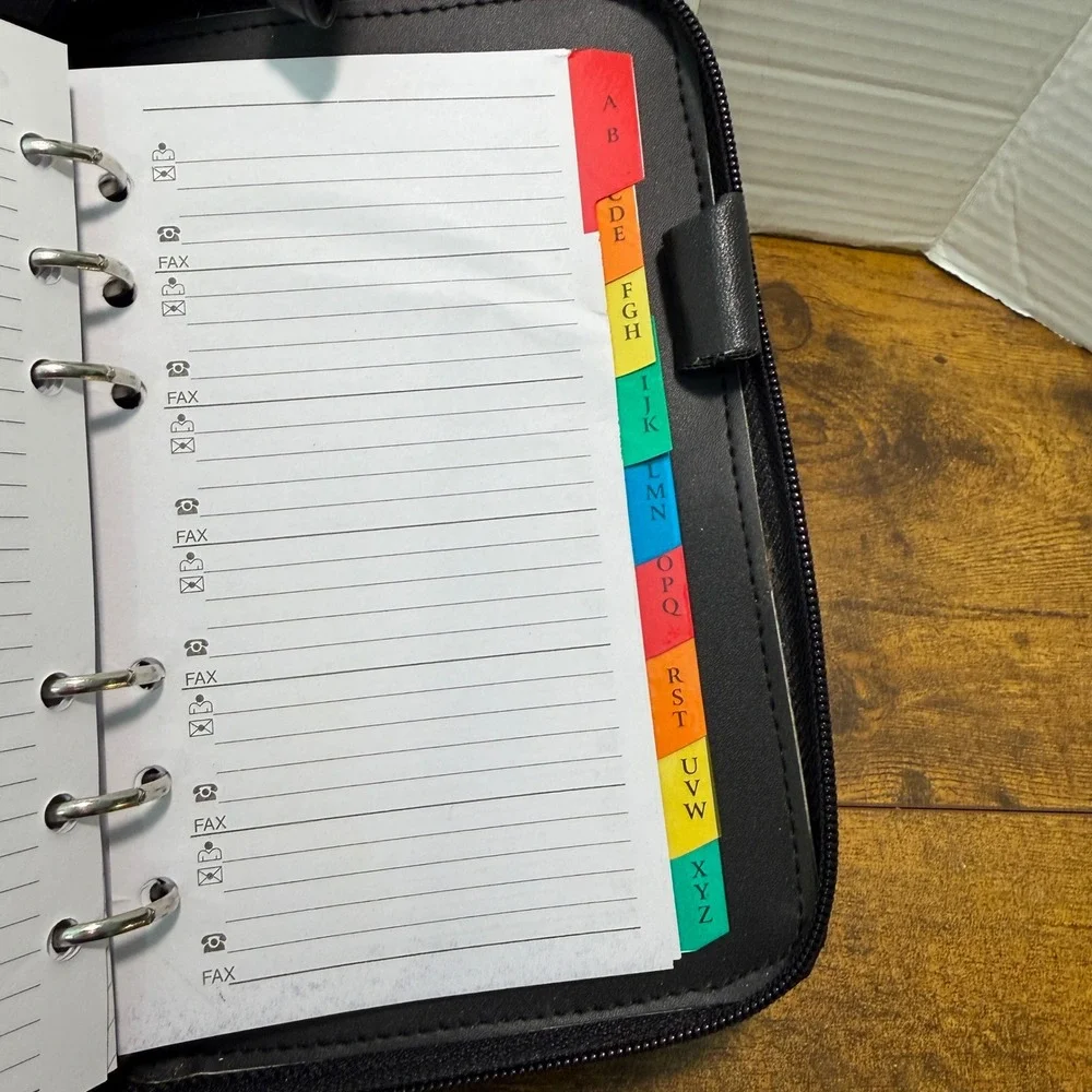 VTG 90s IP Personal Organizer Planner‎  Business Card Holder Address Book Wallet